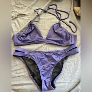 Navy blue Victoria’s Secret Double Banded Hipster bikini in size Small